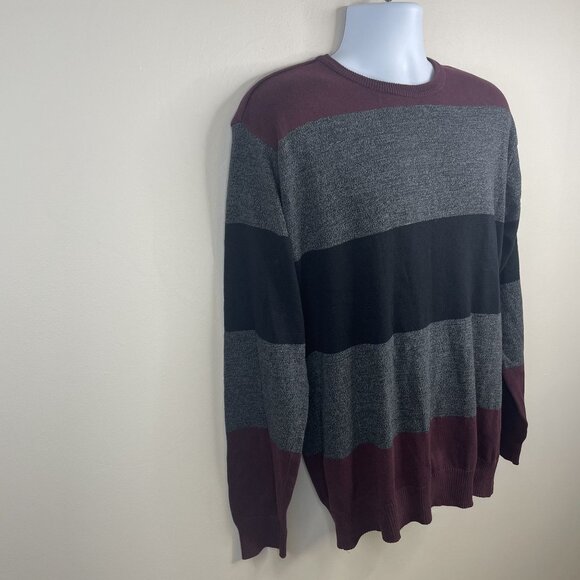 Vintage 90s Mens Moody Grunge Indie Sweater Xlarge Crew Neck Hipster Preppy - Picture 7 of 10